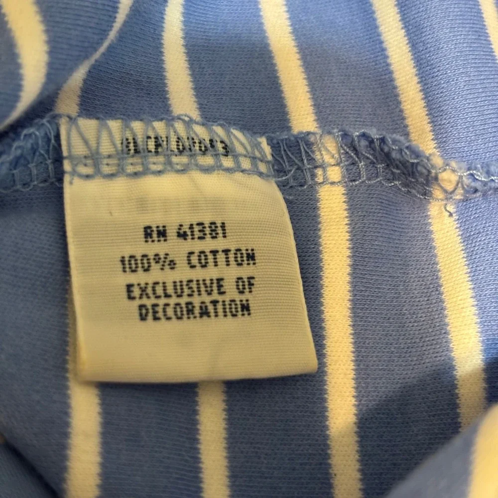 Polo Ralph Lauren Polo Shirt Men XL Blue Striped Short Sleeve Pima Soft Touch